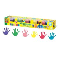 SES Creative® Fingerfarben farbsortiert 6x 120,0 ml,...