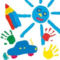 SES Creative® Fingerfarben farbsortiert 4x 150,0 ml, 1 St.