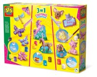 SES Creative® Gipsgießen-Set Glitzer 3 in 1 mehrfarbig  ( 1288 )
