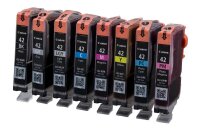 Canon CLI-42 BK/C/M/Y/PC/PM/GY/LGY schwarz, cyan, magenta, gelb, Foto cyan, Foto magenta Druckerpatronen, 8er-Set