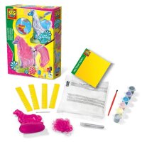 SES Creative® Gipsgießen-Set Glitzer Pfernd mit...