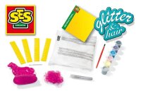 SES Creative® Gipsgießen-Set Glitzer Pfernd mit Mähne mehrfarbig