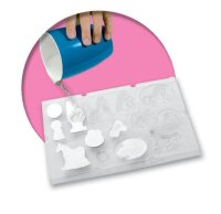 SES Creative® Gipsgießen-Set Glitzer Pferde mehrfarbig
