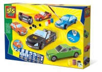 SES Creative® Gipsgießen-Set Autos mehrfarbig