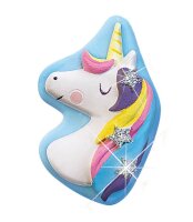 SES Creative® Gipsgießen-Set Glitzer Einhörner und Regenbogen mehrfarbig