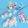 SES Creative® Gipsgießen-Set Glitzer Einhörner und Regenbogen mehrfarbig