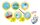 SES Creative® Gipsgießen-Set Glitzer Einhörner und Regenbogen mehrfarbig