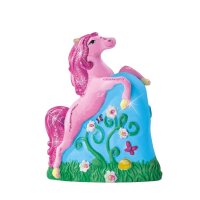 SES Creative® Gipsgießen-Set Glitzer Pferde auf Wiese mehrfarbig