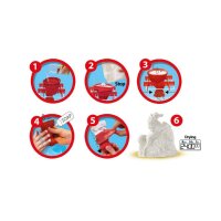 SES Creative® Gipsgießen-Set Glitzer Pferde auf Wiese mehrfarbig
