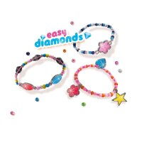 SES Creative® Schmuck-Basteln-Set Easy Diamonds Armbänder mehrfarbig