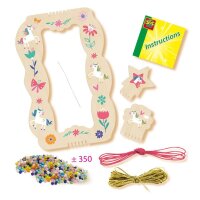 SES Creative® Schmuck-Basteln-Set Glasperlenarmbänder mehrfarbig