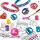 SES Creative® Schmuck-Basteln-Set Diamanzo Ringe&Armbänder mehrfarbig