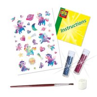 SES Creative® Klebetattoo-Set Galaxy Einhorn...