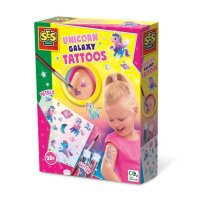 SES Creative® Klebetattoo-Set Galaxy Einhorn verschiedene Motive, 1 Blatt  ( 14764 )
