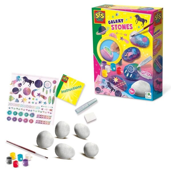 SES Creative® Bastelset Steine designen Galaxy mehrfarbig  ( 14766 )