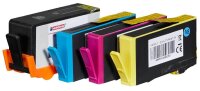 edding EDD-560 schwarz, cyan, magenta, gelb Druckerpatronen kompatibel zu HP 903XL (3HZ51AE), 4er-Set