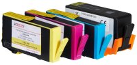 edding EDD-560 schwarz, cyan, magenta, gelb Druckerpatronen kompatibel zu HP 903XL (3HZ51AE), 4er-Set
