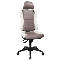 Topstar Bürostuhl Head Point RS, HE300 S033X Stoff weiß, Gestell schwarz