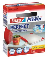 tesa extra Power® Perfect Gewebeband rot 19,0 mm x...