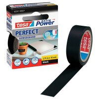 tesa extra Power® Perfect Gewebeband schwarz 19,0 mm...