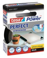 tesa extra Power® Perfect Gewebeband schwarz 19,0 mm...