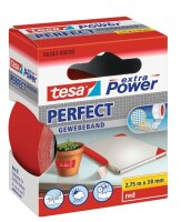 tesa extra Power® Perfect Gewebeband rot 38,0 mm x...