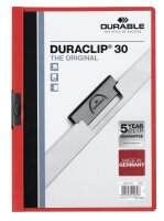 DURABLE Klemmhefter DURACLIP rot, 25 St.