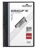 DURABLE Klemmhefter DURACLIP schwarz, 25 St.