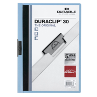 DURABLE Klemmhefter DURACLIP hellblau, 25 St.
