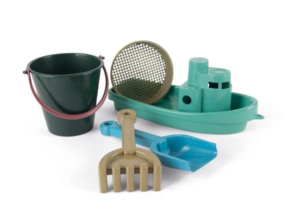 dantoy Sandspielzeug-Set Blue Marine mit Boot mehrfarbig, 1 Set