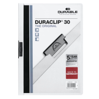 DURABLE Klemmhefter DURACLIP weiß, 25 St.