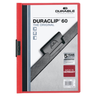 DURABLE Klemmhefter DURACLIP rot, 25 St.