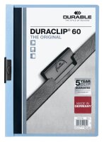 DURABLE Klemmhefter DURACLIP hellblau, 25 St.