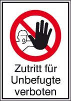 SafetyMarking® Verbotsschild "Zutritt für...