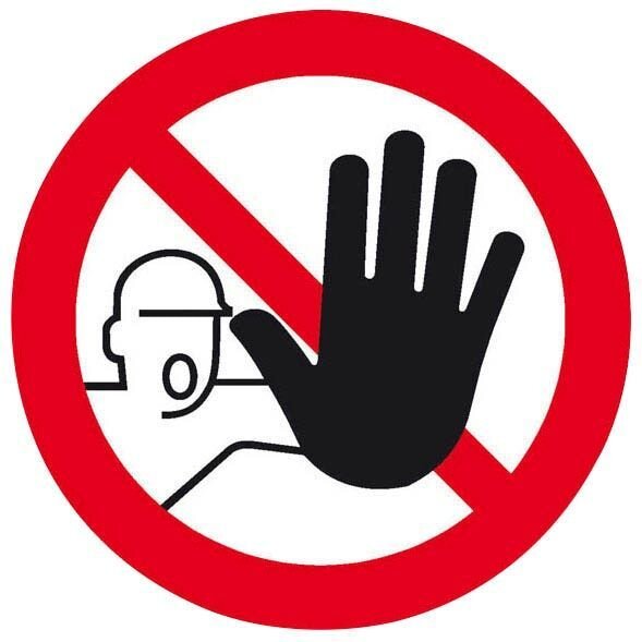 SafetyMarking® Verbotsschild "Zutritt für Unbefugte verboten" rund 20,0 cm, 1 St.