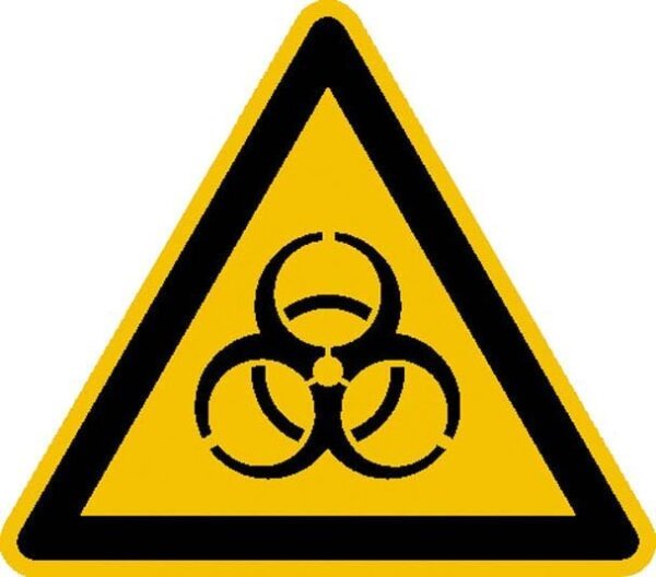SafetyMarking® Warnaufkleber "Warnung vor Biogefährdung" dreieckig 10,0 x 10,0 cm, 1 St.