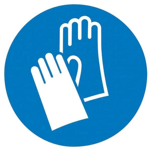 SafetyMarking® Gebotsaufkleber "Handschutz benutzen" rund 10,0 cm, 1 St.
