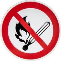 SafetyMarking® Verbotsaufkleber "Keine offene...