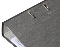 Grüner Balken Ordner schwarz marmoriert Karton 8,0 cm DIN A4, 1 St.