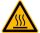 SafetyMarking® Warnaufkleber "Warnung vor heißer Oberfläche" dreieckig 10,0 x 10,0 cm, 1 St.