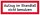 SafetyMarking® Brandschutzaufkleber "Aufzug im Brandfall nicht benutzen" rechteckig 14,8 x 5,2 cm, 1 St.