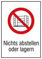 SafetyMarking® Verbotsaufkleber "Nichts...