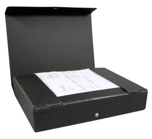 ELBA Heftbox 6,5 cm schwarz marmoriert, 1 St.