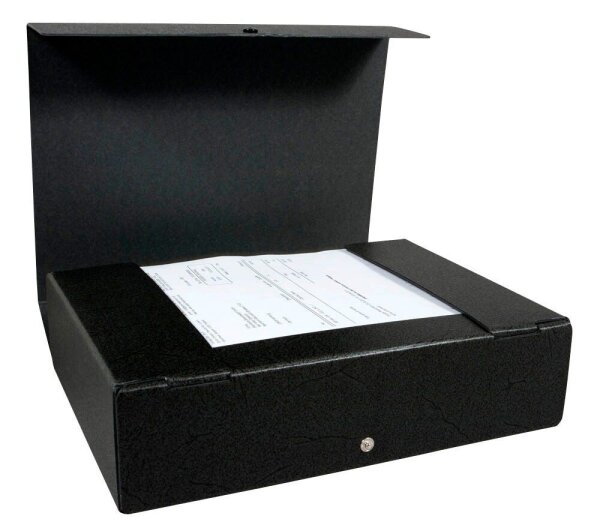 ELBA Heftbox 8,5 cm schwarz marmoriert, 1 St.