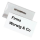 DURABLE Namensschilder mit Nadel 7,5 x 4,0 cm, 100 St.