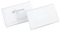 DURABLE Namensschilder mit Nadel 7,5 x 4,0 cm, 100 St.