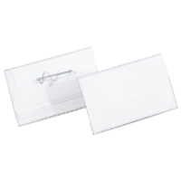 DURABLE Namensschilder mit Nadel 7,5 x 4,0 cm, 100 St.