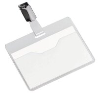 DURABLE Namensschilder mit Clip 9,0 x 6,0 cm, 25 St.