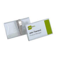 DURABLE Namensschilder mit Krokoklemme 7,5 x 4,0 cm, 25 St.