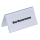 DURABLE Tischnamensschilder 8050-19 transparent 15,0 x 6,1 cm, 25 St.